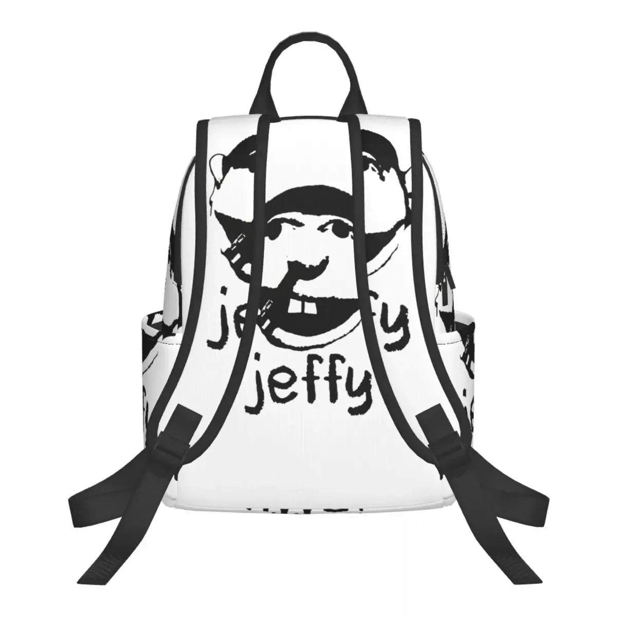 Jeffy Face Sml Rapper Student Backpack School Bag Hiking Travel Daypack for Boys Girls Bookbag Shoulder Bags