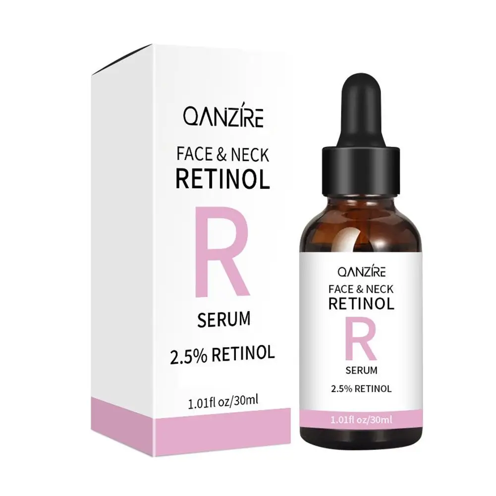 Serum Retinol 30ml, Anti Keriput memudarkan noda hitam Vitamin perawatan C memutihkan kulit wajah produk Esens perawatan kulit L6R4