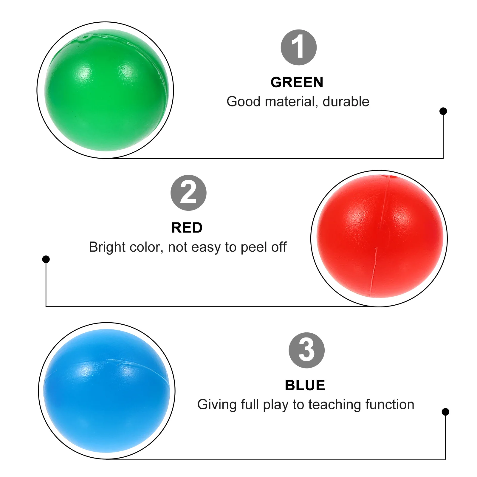 30 Stuks 15Mm Kleurrijke Plastic Onderwijs Ballen Voor Kinderen Tellen Wiskunde Leren Effen Waarschijnlijkheid Willekeurige Bal Educatief Outdoor