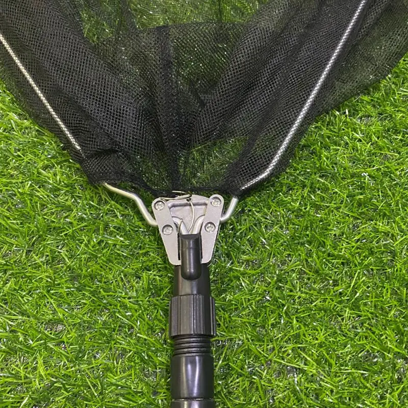 

Stainless Frame Net Handle Landing Nylon Sea Trout Fish Fishing Carp Handling Diameter Aluminum Gear Rod Extendable Alloy Mesh