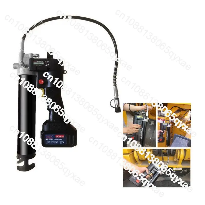 

21V Portable Electric Grease Gun 10000PSI Oil-Filling Tool with Digital Lock Button Fully Automatic Syringe Oil Grease gun