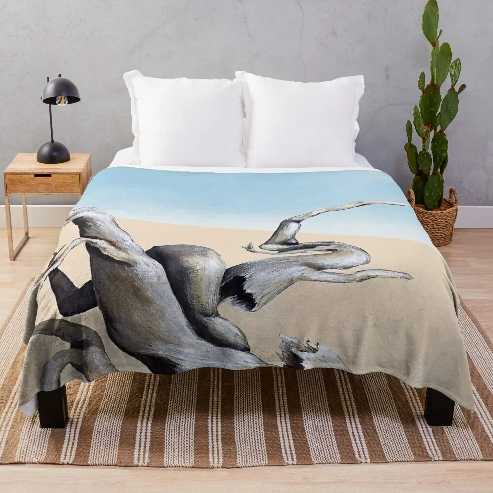 Driftwood Art Throw Blanket Decorative Sofas blankets and throws Blankets