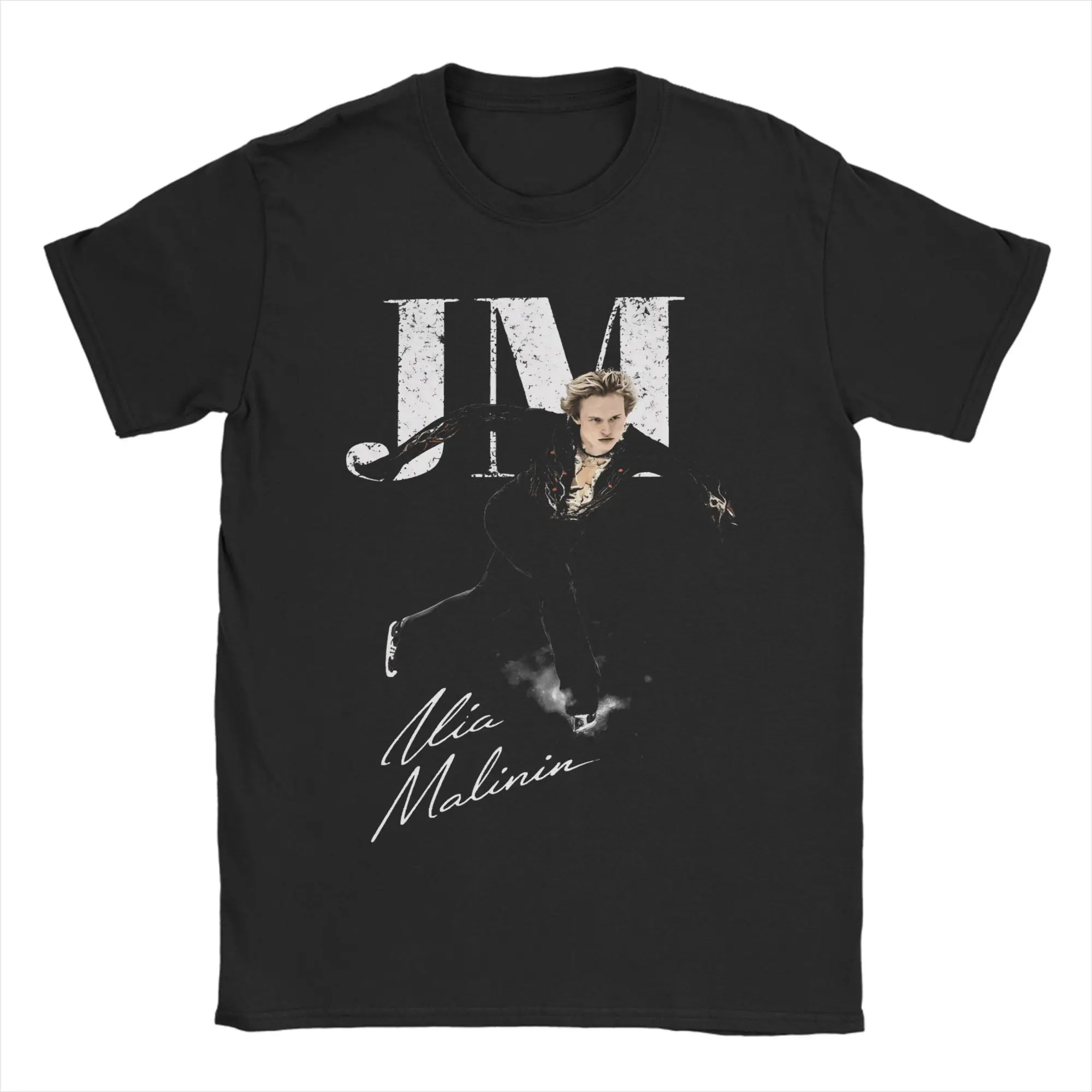 Ilia Malinin Quad Jump Legend Pure Cotton T-Shirt For Men Beach  Awesome T Shirts O Neck Trending Tees Oversize Cheap Clothing