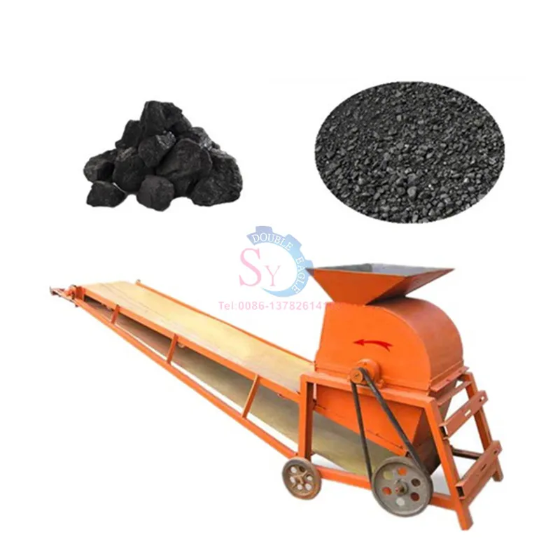 High Efficiency Industrial Full Automatic Movable Coal Grinding Machine/Charcoal Soil Hammer Crusher/Corn Cob Crushing Mill