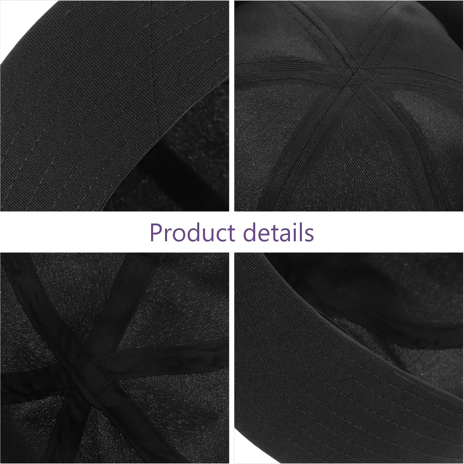 

Navy Cap Sailor Hat Costume Captain Hats Black Stage Performances Adjustable Brim Comfortable Fabric Versatile Use