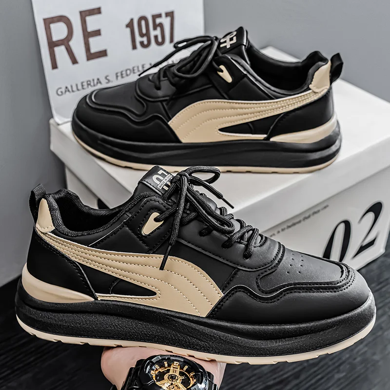 

2025 Platform Men Skateboarding Shoes Trainers Casual Sneakes Student Run Tennis Walking Shoes Lace Up Men Shoes Zapatillas