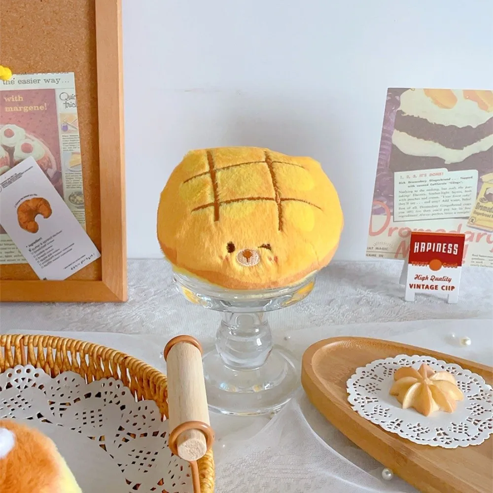 

Cute Cartoon Baking Cakes Keychain Fluffy Soft Desktop Decorations Plush Toy Keychain Bear Pendant Kid Gift