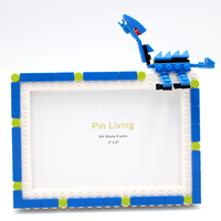 Giant Dragon Children's Diy Plastic Building Block Photo Frame Baby Handmade Table Set  6-inch 7-inch Kindergarten
