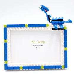 Giant Dragon Diy Plastic Building Block Photo Frame  Handmade Table Set  6-inch 7-inch Kindergarten