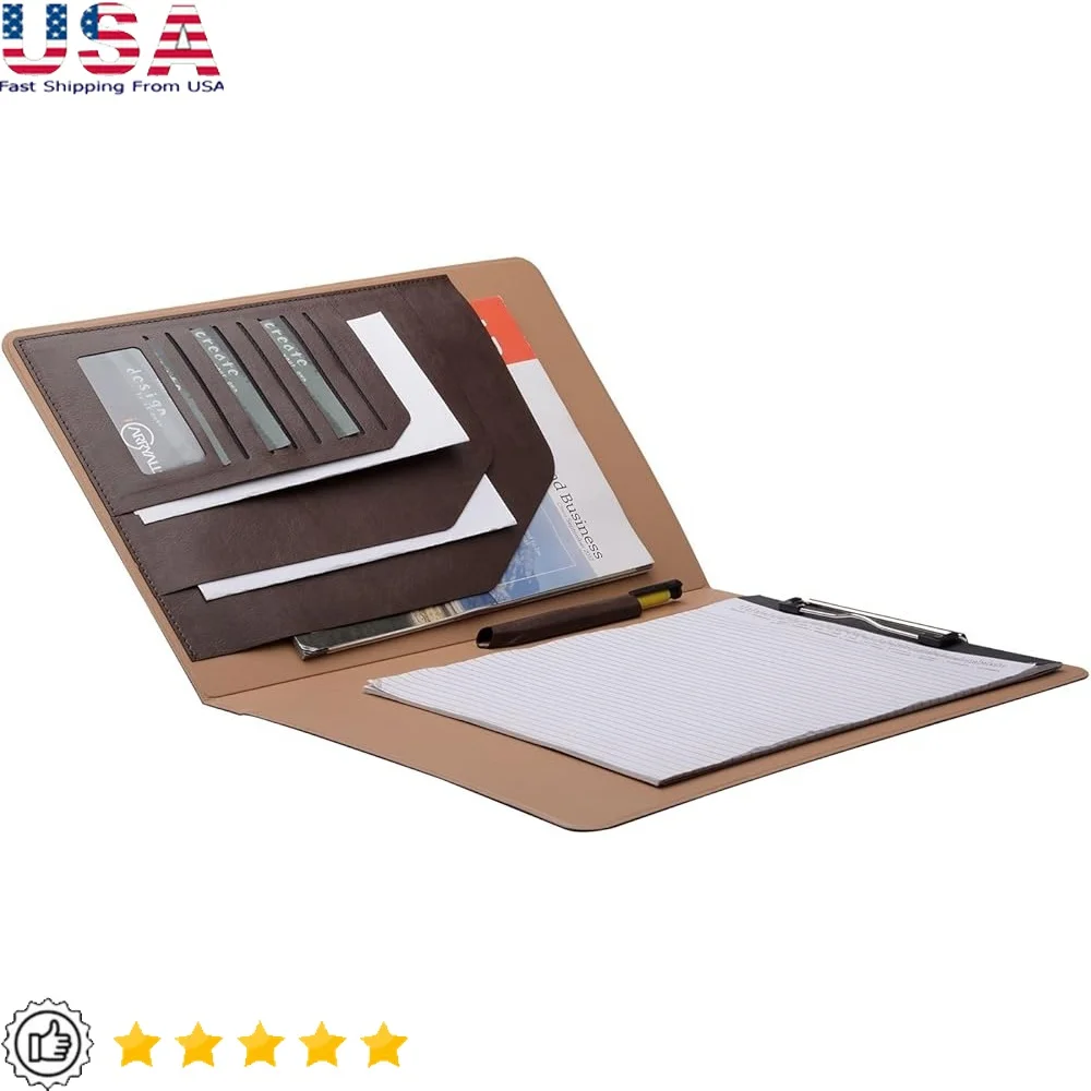 

Letter & File Organizers Clip Notepad Organizer Writing Pad Presentation Folder Business Card Pocket ID Window