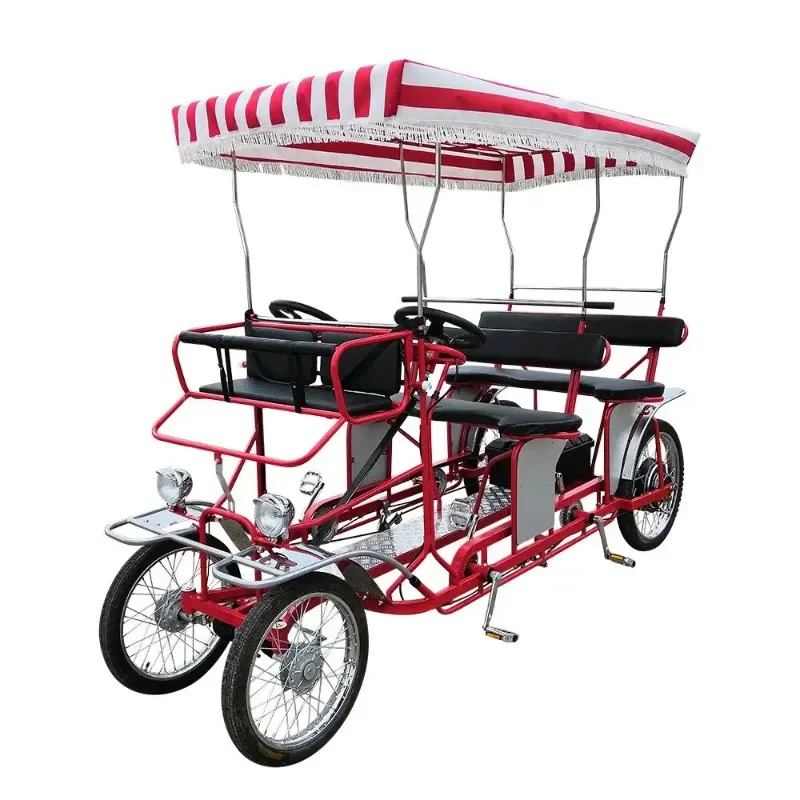 for Rental Use Wheeler 4 Person Electric Quadricycle