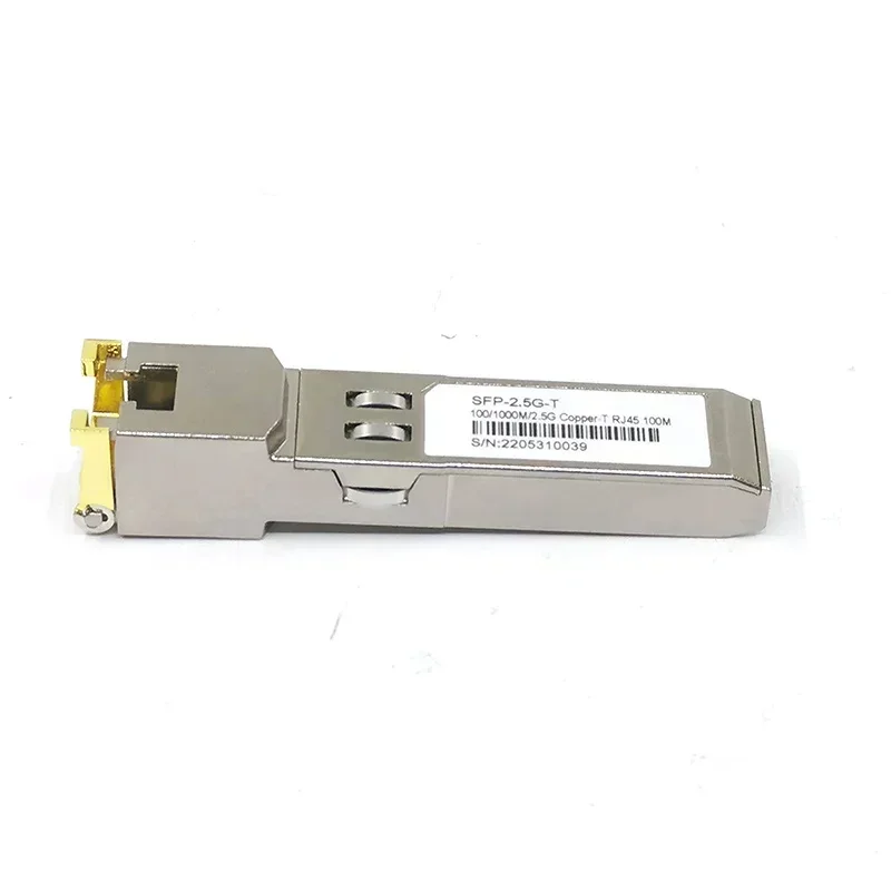2.5G SFP + naar RJ45 Koper โมดูล2.5GB SFP RJ45โมดูล100M voor Cisco Mikrotik TP-Link D-Link