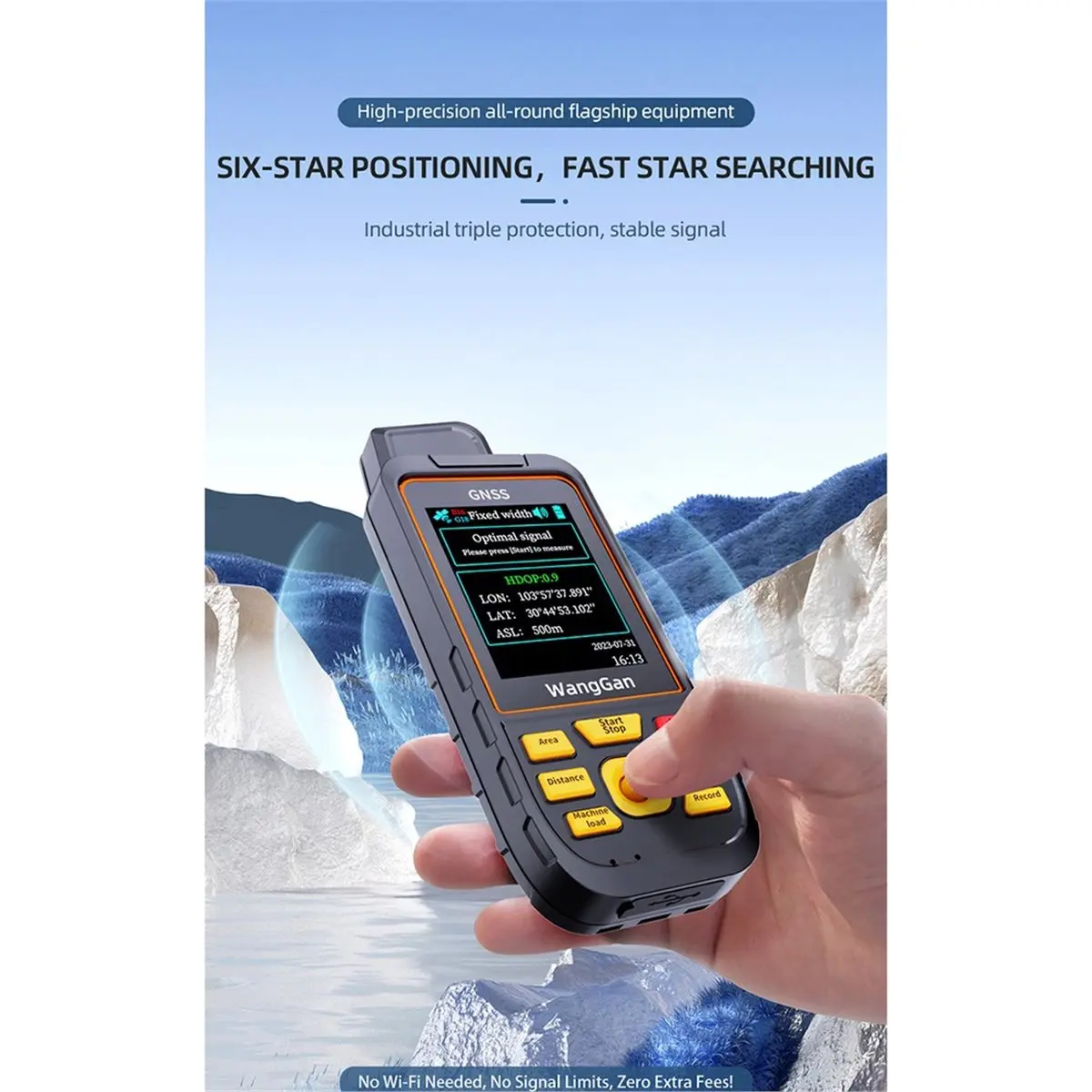 2026 NEW GPS Land Measurement Equipment - 2.8-Inch Screen GNSS Receiving Chip Handheld Land Area Measuring Instrument