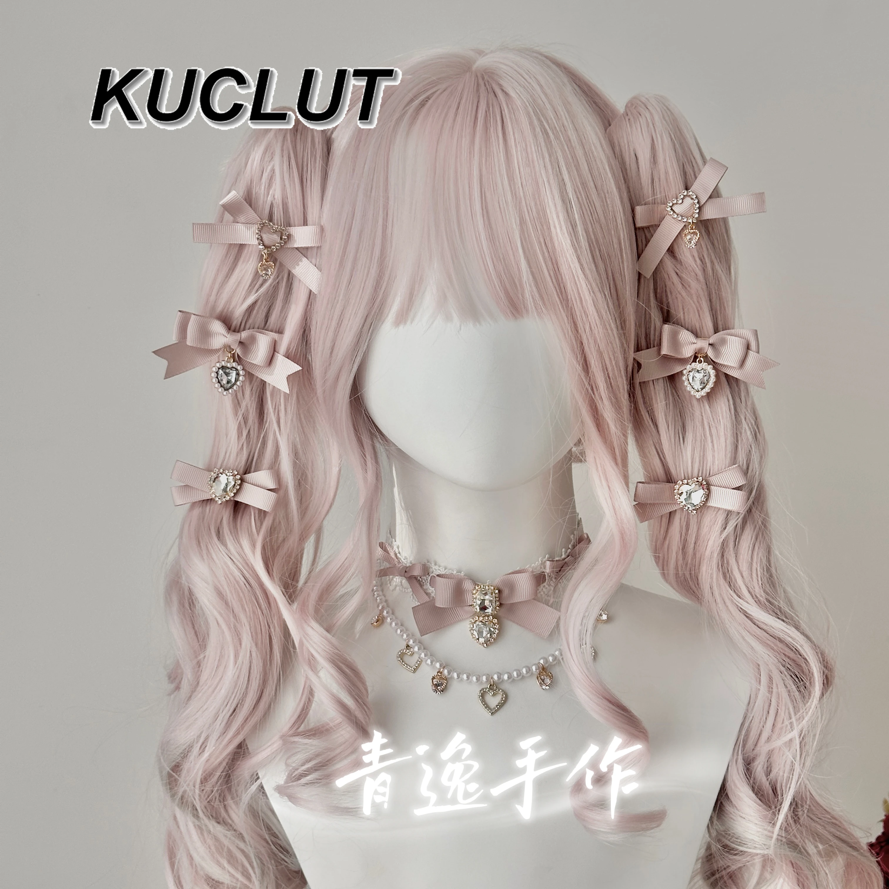 

Mass-Produced Lace Hair Accessories for Girls Sweet Hairclips Bowknot Rhinestone Hairpins Girl Heart Pendant Ornaments