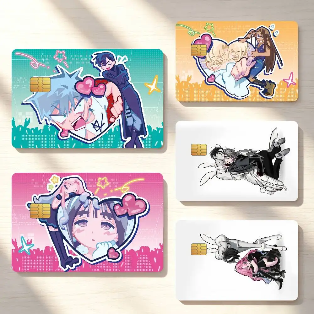 Classic Cartoon A-Alien Stage Credit Card Sticker Waterproof Anti-Scratch 4PCS Bank Debit Traffic Cover Decoration