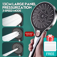 3 Modes High Pressure Shower Head,Rainfall Shower Head,Water Saving,Bathroom Accessories