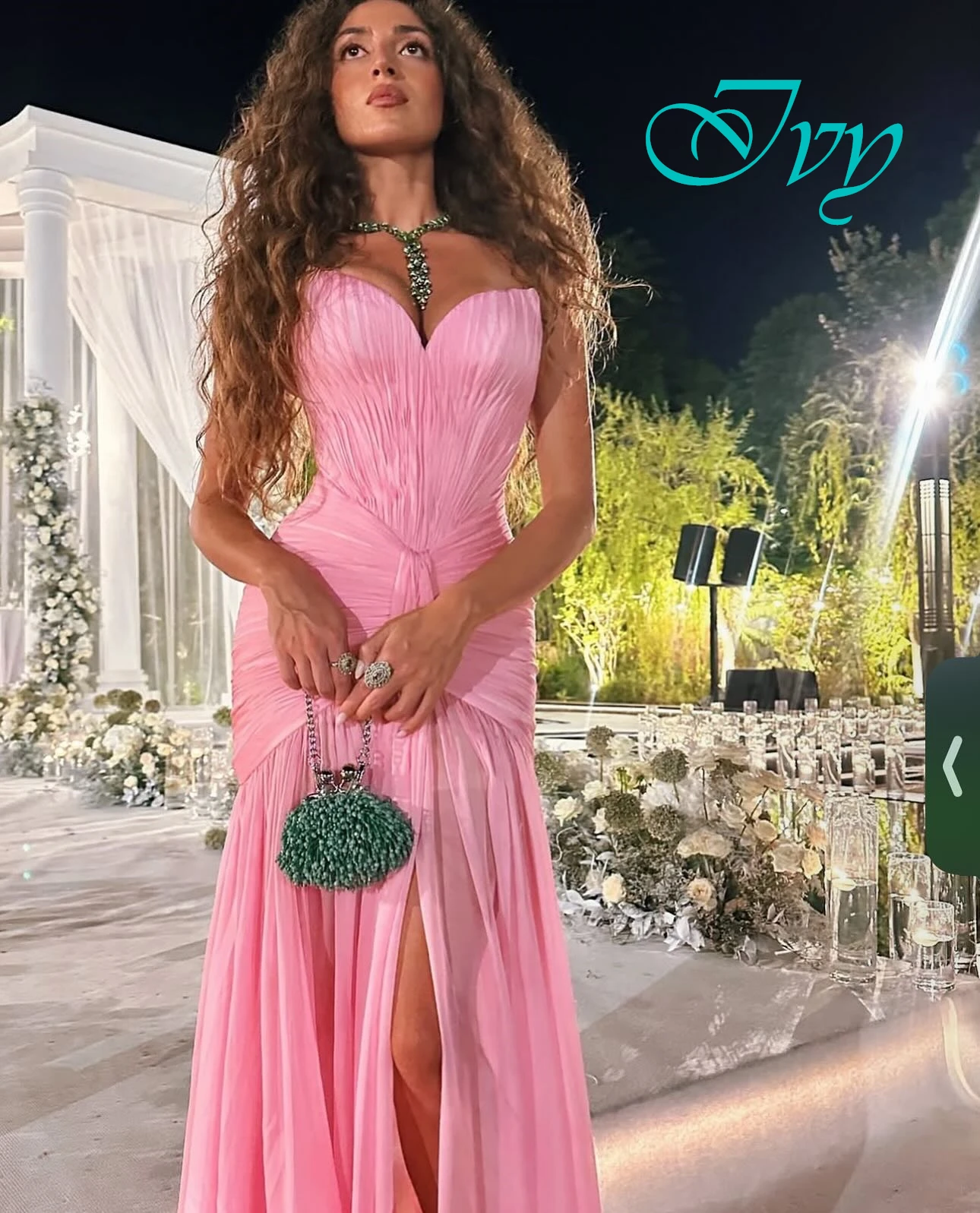 Gaun Malam Putri Duyung Sifon Elegan Kustom Gaun Prom Sayang Sederhana Gaun Acara Khusus Sapu Kereta Mewah