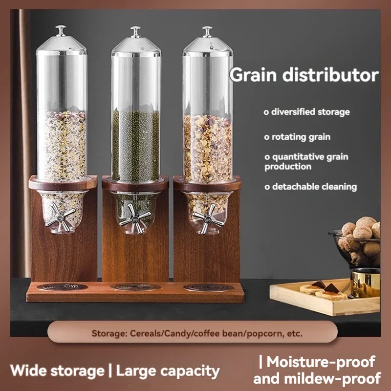 家庭用 220v ビュッフェレストランホテル無垢材シリアルマシンシリアルディスペンサー朝食ビュッフェシリアルディスペンサー