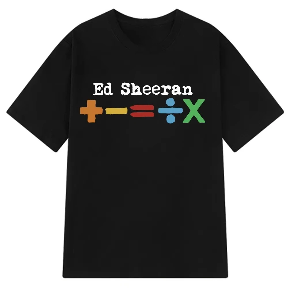 

Summer Ed Sheeran Concert Tour 2025 T-shirts Fashion Short-sleeved High-quality Cotton Casual Man Woman Oversized Hip-hop Tees