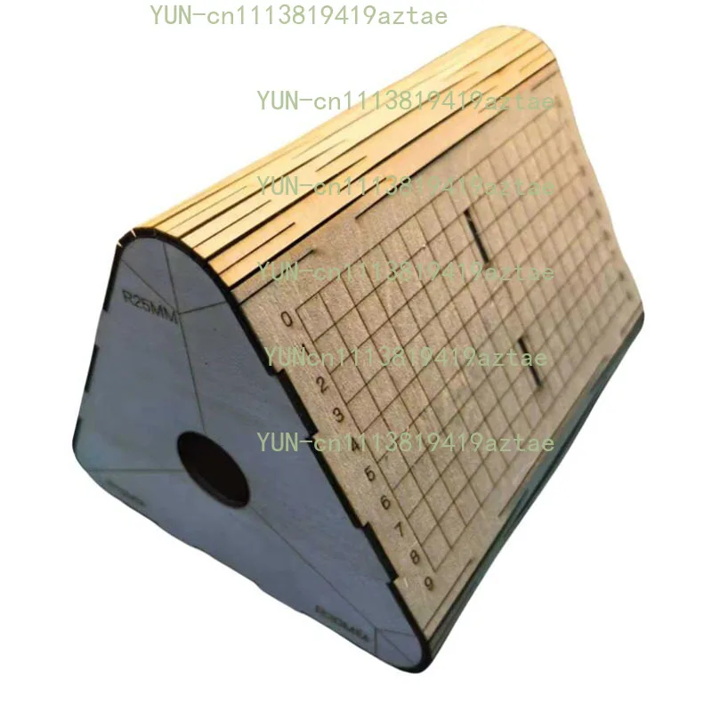 Multi-horn Wallet and Journal Cover Bending Tool (R15/R20/R25) - Leather Craft Triangle Bending Templates