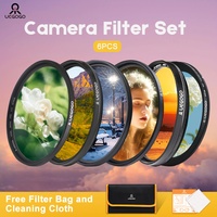 Camera Len Filter Kit Ultra Slim UV CPL ND8 GND Star Filters 52/55/58/67/72/77/82mm Filter Set for Canon Nikon Sony DSLR Cameras