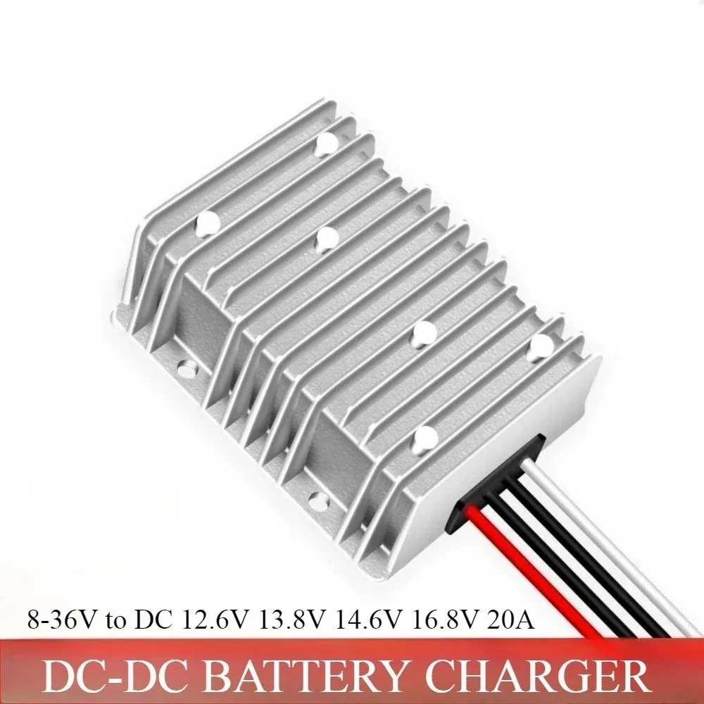(8-36V to 13.8V) 20-1A DC DC Charger  Buck/Booster Converter Car Boat Battery for Dual Battery System