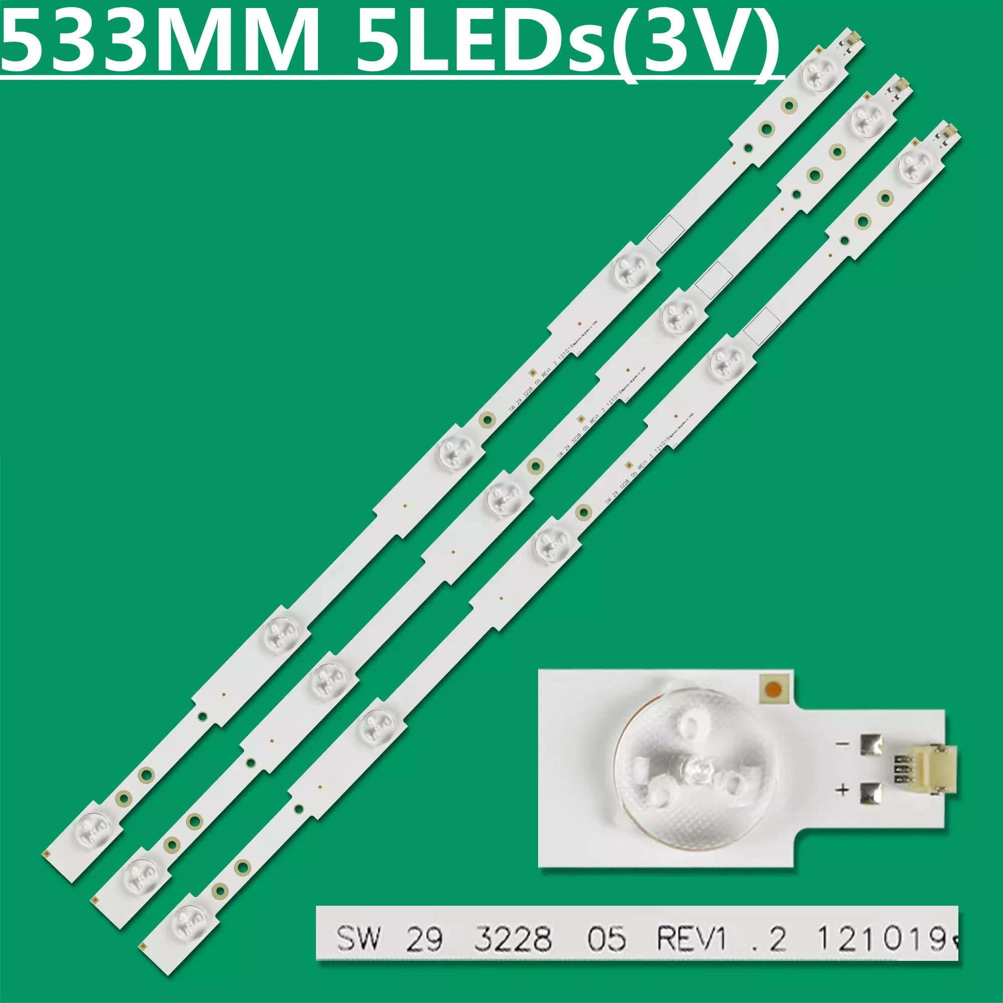 532mm LED  Backlight Strip 5lamps For 29 inch SW 29 3228 05 REV1.2 121019 DL2971(B)W DL2970(A)W