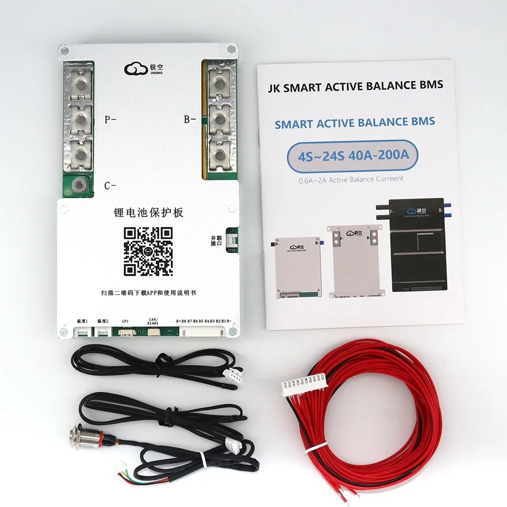 Jikong smart bms active balancer 1.5a ~ 2a aktive balance mit bt kann rs485 ntc für 4s ~ 8s li-ion lto lifepo4 40a ~ 300a strom bms