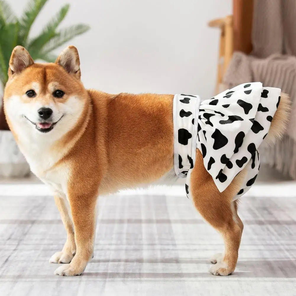 Pet Menstrual Pants Washable Fastener Tape Dog Diaper Reusable Print Pet Physiological Pants Pet Supplies Dog Pants Clothes