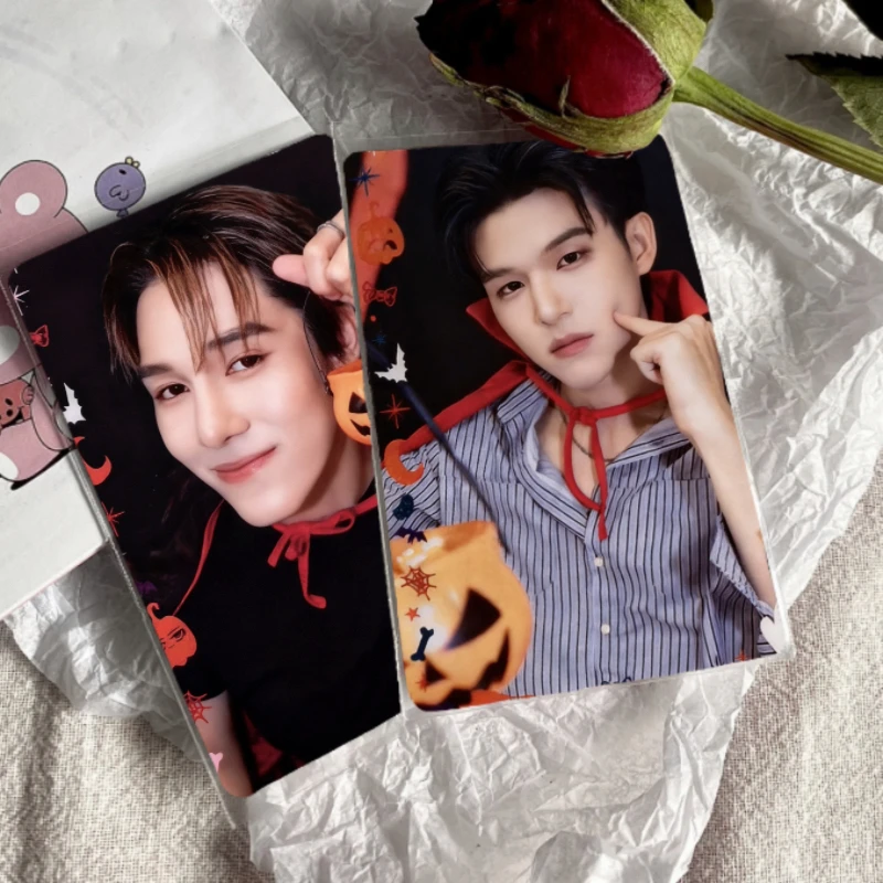 

2PC/SET No Repeat Halloween Series Cherish Photo Joongdunk Jimmysea Earthmix Perthsanta Double-side 3 Inch 8.4*5.6cm Print Cards