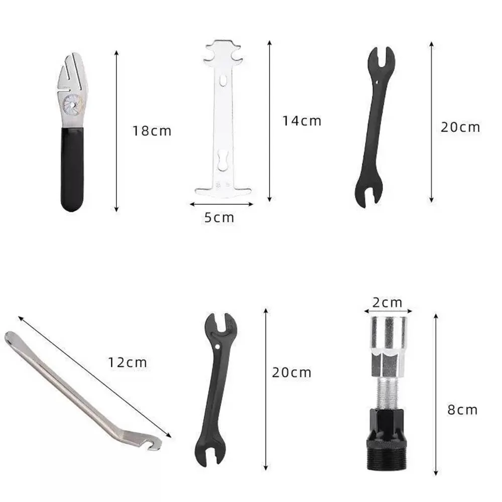 1pcs Bike Repair Tool,Cassette Remover Wrench Crank Puller Extractor Bottom Bracket Freewheel Remover Link Pliers Chain Breaker view 2