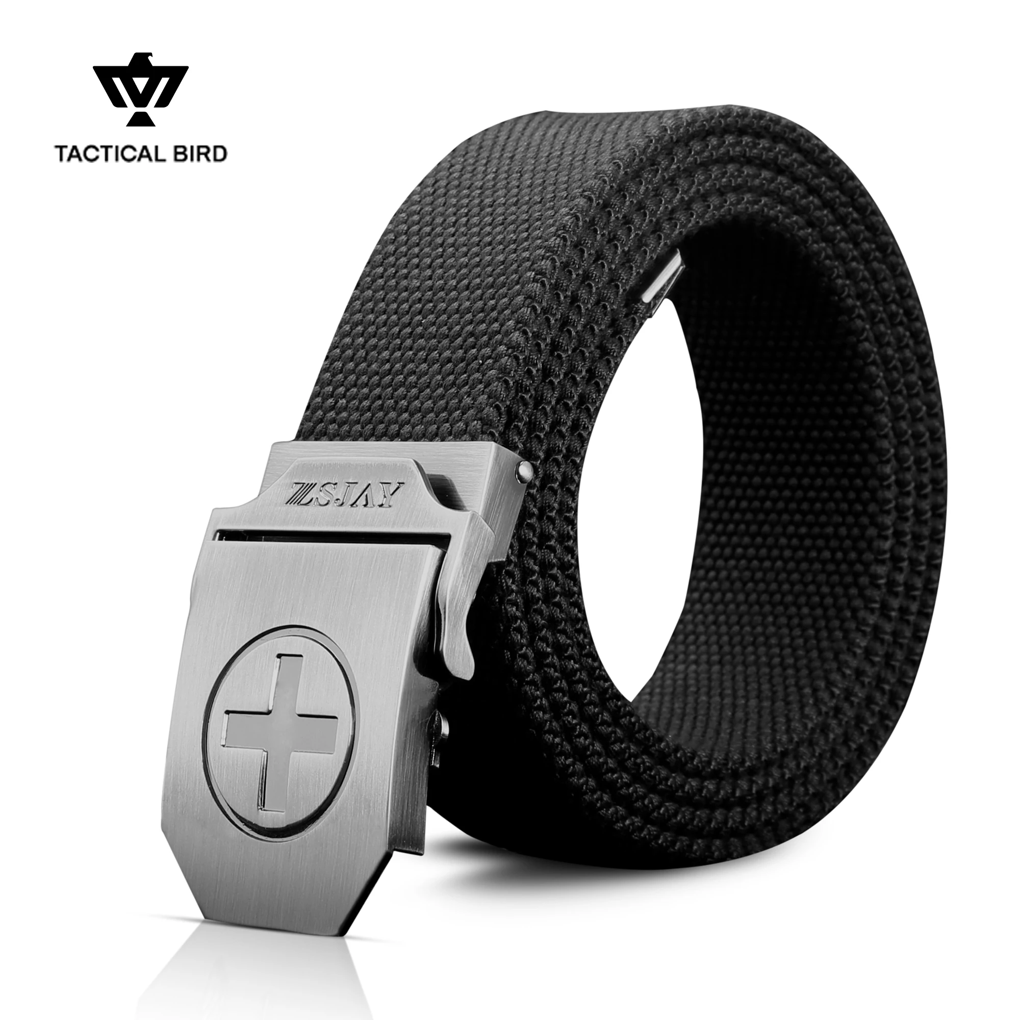 

TACTICAL BIRD Belts for Men, Work Military Belt with Automatic Buckle Adjustable Tactical Nylon Mens With Quick Release Bucle