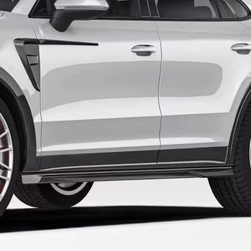 For High Quality air Turbulence Dry Carbon Fiber Side Skirt Body Kit Upgrade PK Style Side Edge air Kit 3