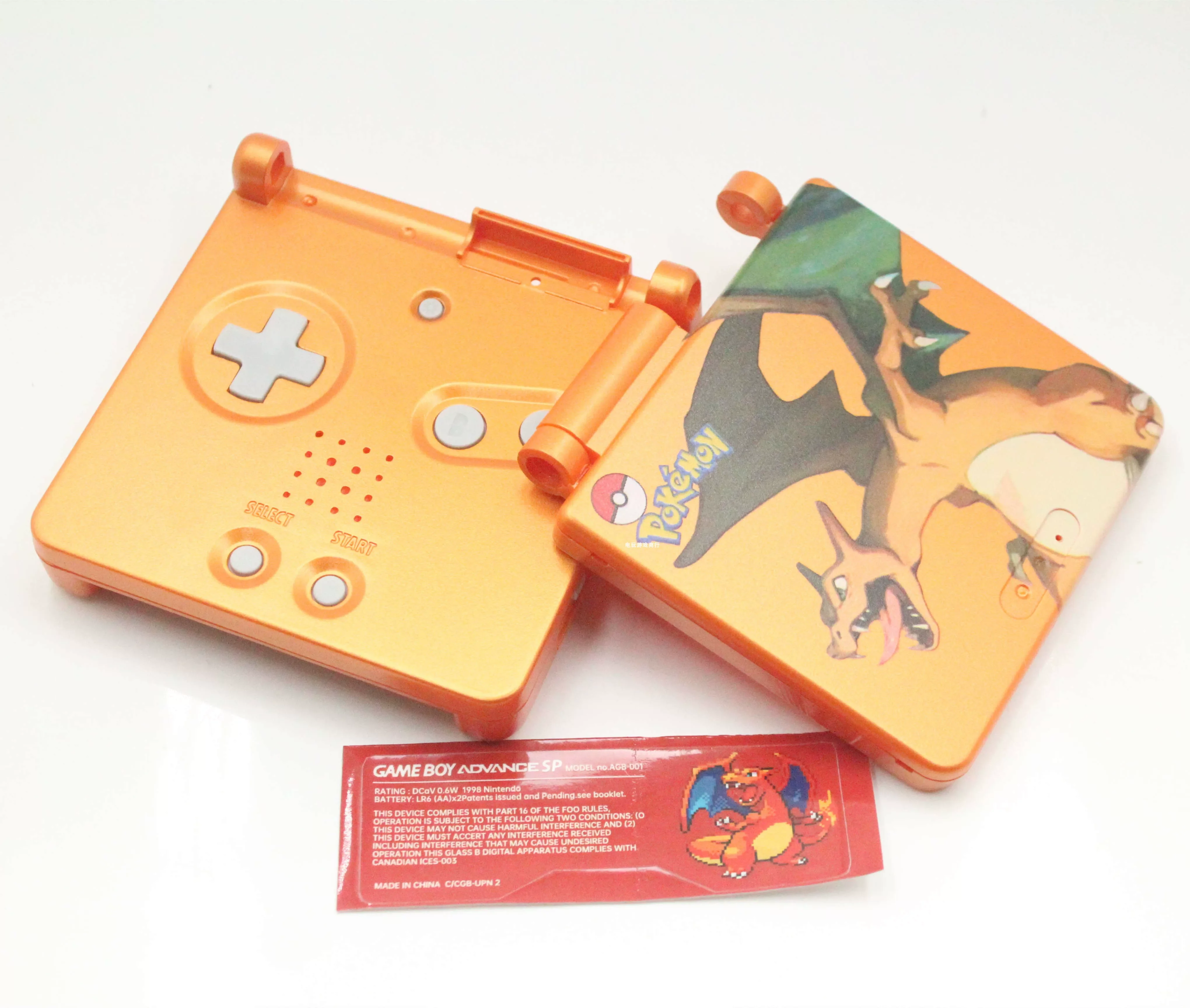 Gba Sp Verpackungs- und Gehäuseset Gengar Limited Edition, kompatibel mit Ips Screen Limited Edition, selbstgemachte Spielzeuggeschenke