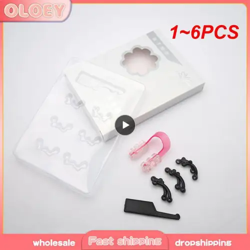 Juego de 1 ~ 6 uds de belleza para levantamiento de nariz, moldeador sin dolor, puente de 3 tamaños, Corrector alisador, moldeador de nariz, herramientas de cuidado Facial