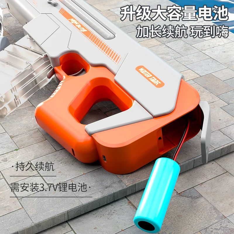 Letni, gorąco sprzedający się elektryczny pistolet na wodę z funkcją automatycznego wchłaniania wody i kablem do ładowania akumulatora Zabawka na zewnątrz dla dzieci