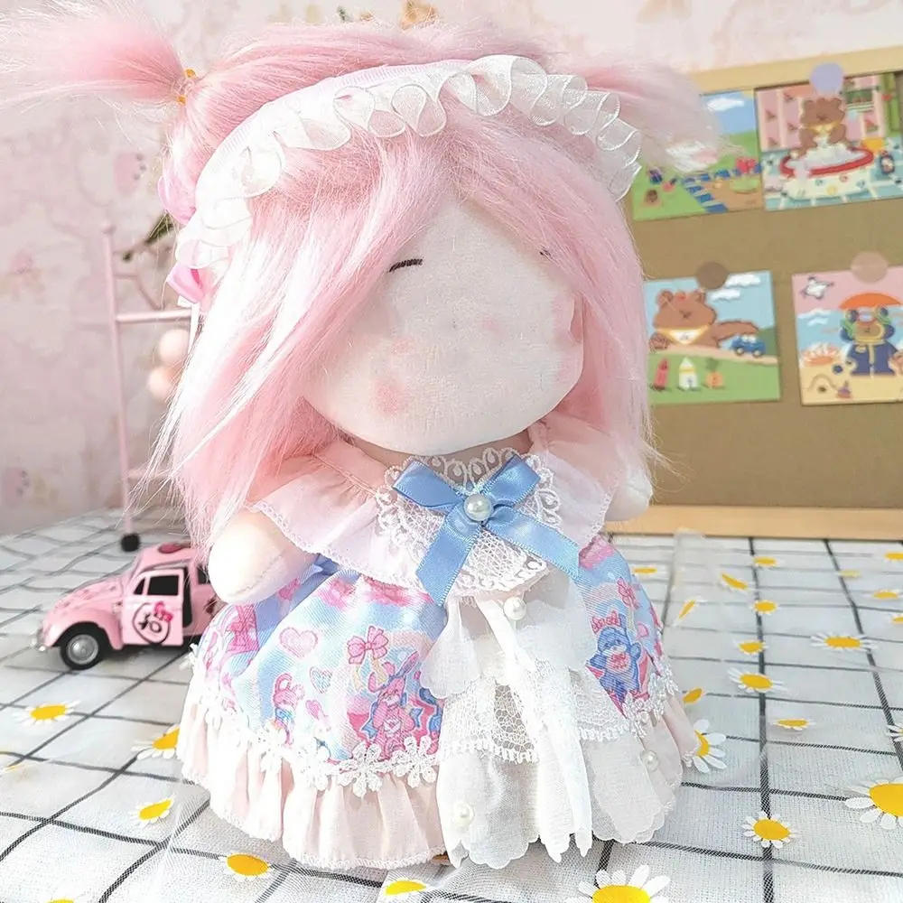 20CM vestiti per bambole Lolita Style Princess Dress Rabbit Ear Idol Dolls accessori cotone farcito cambio Dressing Game Gift