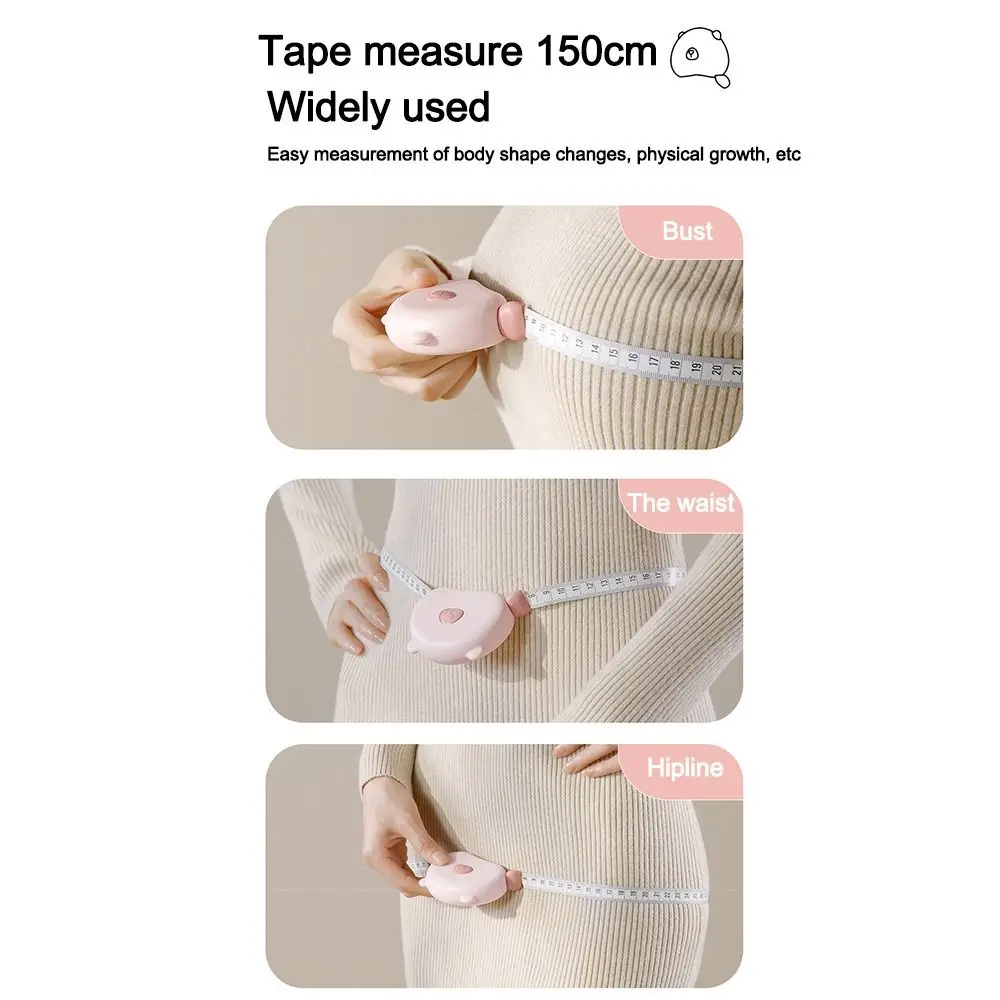 لطيف 1.5 متر شريط القياس قابل للسحب لينة الجسم شريط القياس أدوات قياس متعددة الوظائف الملابس الخياطة حاكم الجسم #5