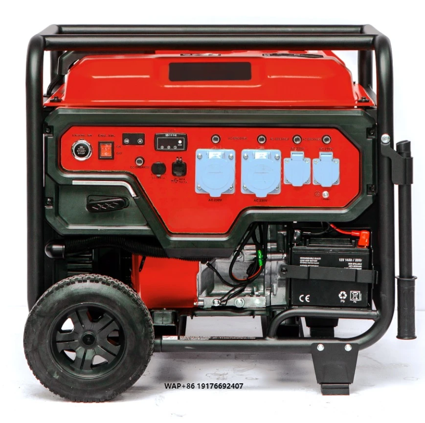 Bison Supplying Recoil Start 220V 194F Single Phrase 18Hp 9.0Kva 9000W Portable Generator With Wheels