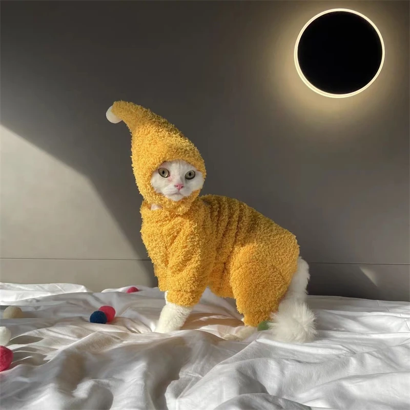 

Зимнее флисовое пальто для домашних животных для маленьких собак и кошек, плюшевая теплая мягкая толстовка, свитер, осенне-зимний наряд для домашних прогулок, подарок для фотосессии