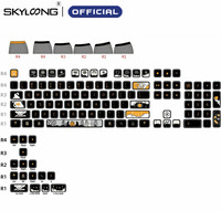 SKYLOONG GK7 PBT Black Pudding Keycaps Dark Tales Theme 120 Keys Keycap For Cherry Switch Mechanical Keyboard Kits RGB Keyboards