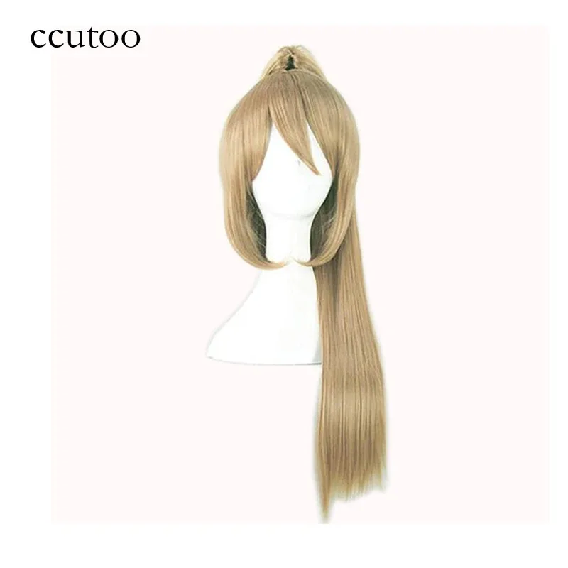 

zizi 2025 ccutoo Silver White / Black /Blonde Long Straight High Temperature Fiber Synthetic Hair Cosplay Wigs Peluca With Chip
