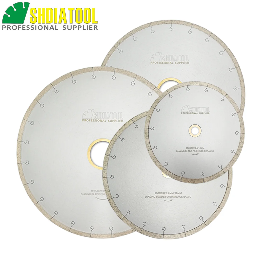 

SHDIATOOL 1pc 300MM/12" Ceramic Blades With Hook Slot Diamond Saw Blades Tile Porcelain Cutting Disc Bore 60mm with 50mm washer