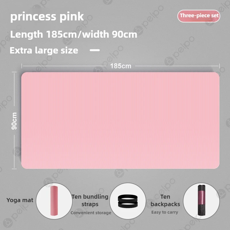 سميكة اليوغا حصيرة المضادة للانزلاق الرياضة اللياقة البدنية حصيرة 185 سنتيمتر x 90 سنتيمتر إيفا الراحة رغوة اليوغا مات لممارسة اليوغا وبيلاتيس بساط جمباز #2