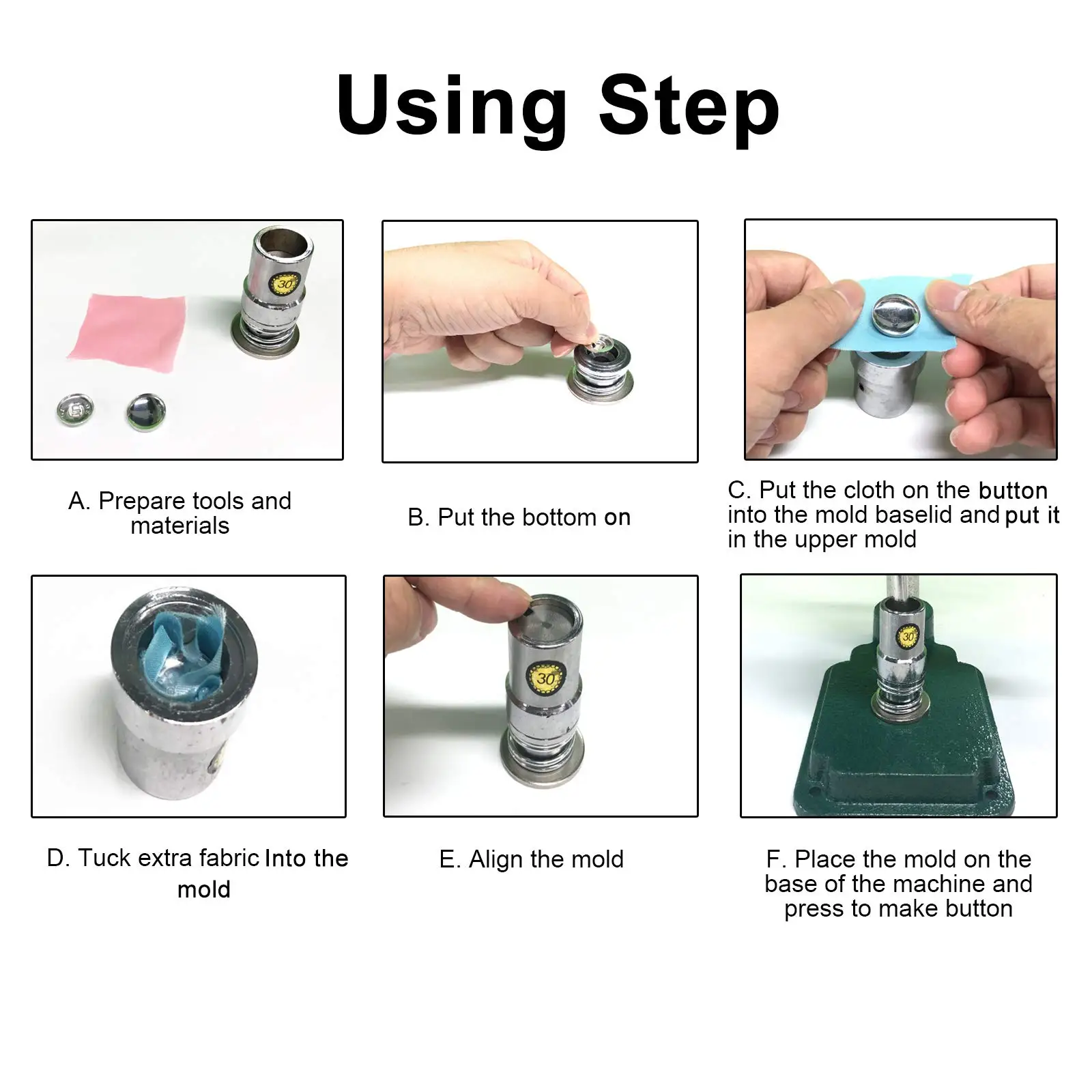 Trimming Shop, bottoni a pressione bianchi da 15 mm, 4 pezzi, resistenti e leggeri, chiusure a scatto in metallo per giacche, jeans, lavori in pelle, cinghie e progetti di cucito, riparazione di
