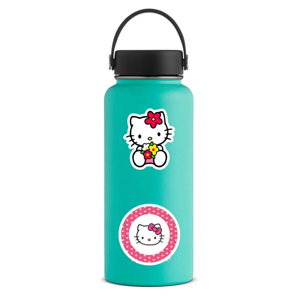 50/100PCS Hello Kitty น่ารักอะนิเมะสติกเกอร์ Graffiti Decals DIY โทรศัพท์ตู้เย็นแล็ปท็อปสติกเกอร์ตกแต่งของเล่นคลาสสิก