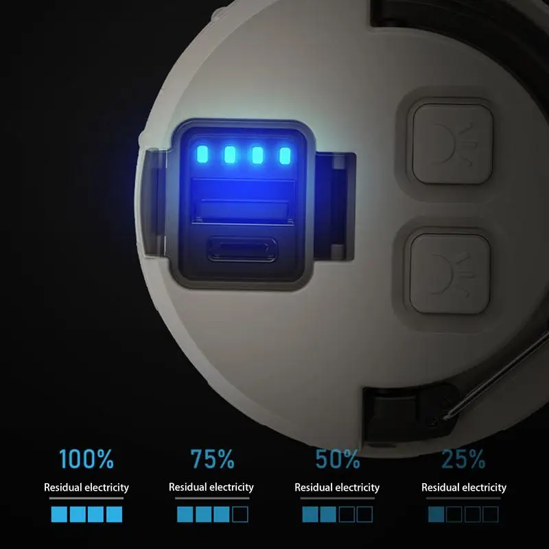 Led-campinglantaarn Oplaadbare multifunctionele draagbare zaklamp Tentlicht 3 verlichtingsmodi met aangedreven bankfunctie Voor