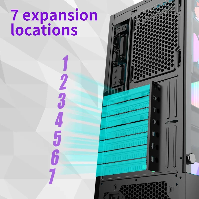 Yeti game computer case ATX ITX m-atx medium tower game cabinet custom game transparent computer case tower