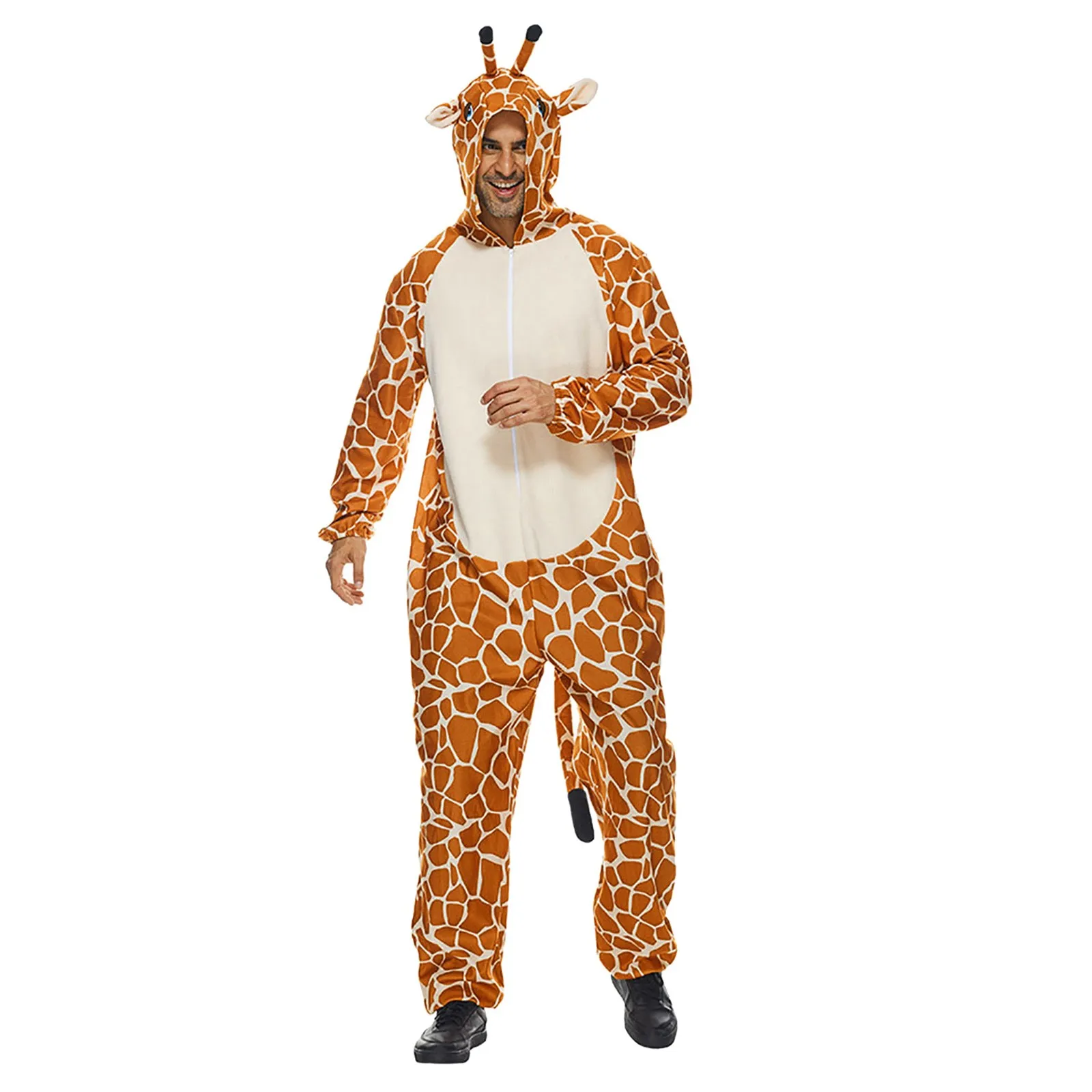 

New Halloween Performance Clothing Animal Party Performance Clothing Giraffe Cartoon One Piece Costume Male Cosplay Jumpsuits