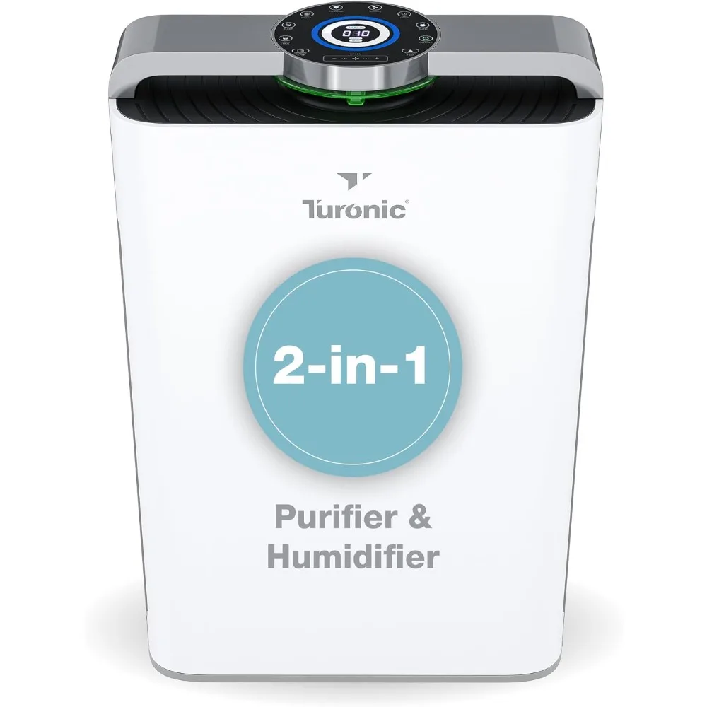 Combo purificador de aire y humidificador PH950 para habitaciones grandes: HEPA, UV, ionizador, sensor PM2.5, catalizador de frío